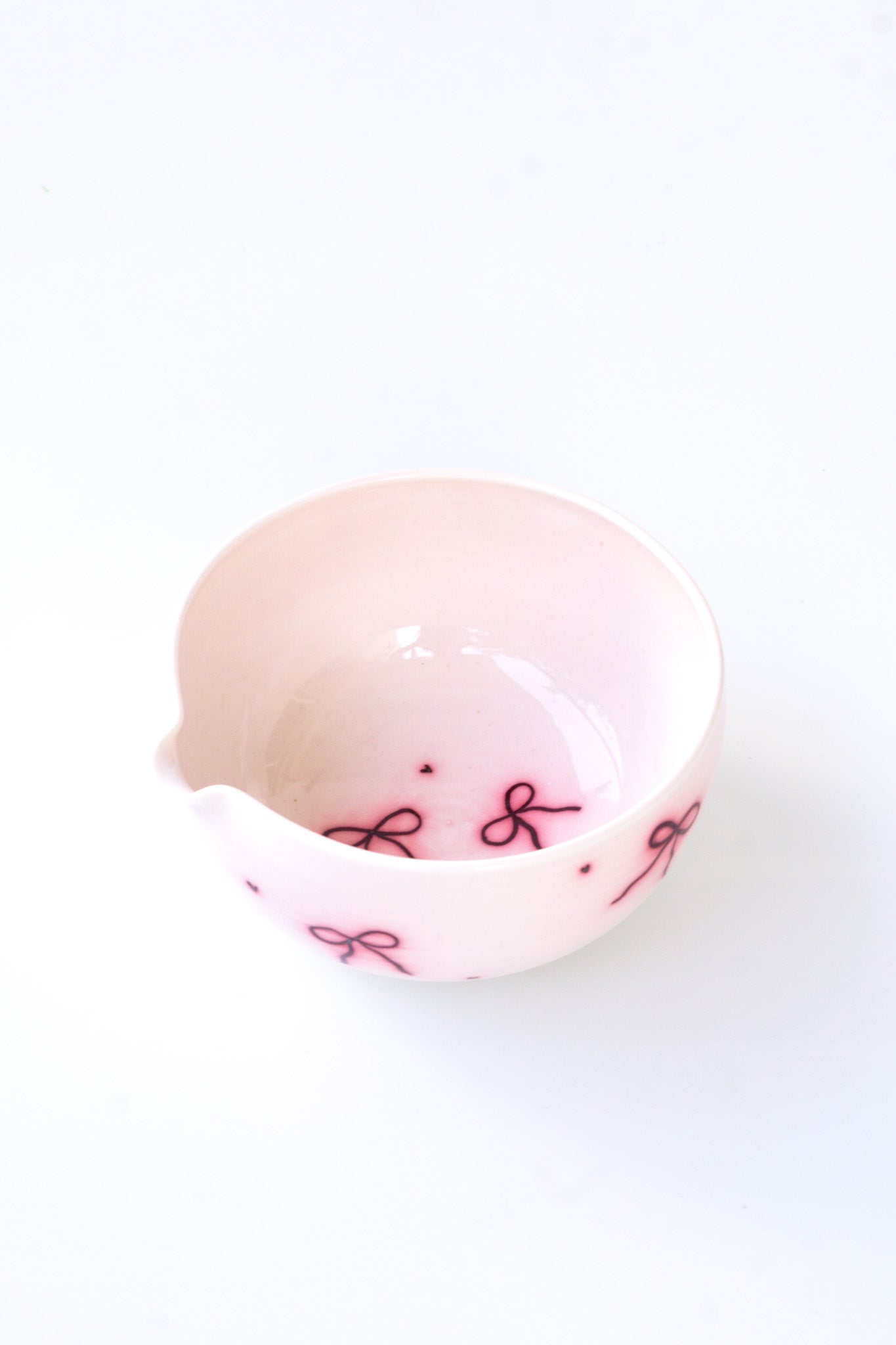 Handmade Bows Matcha Bowl