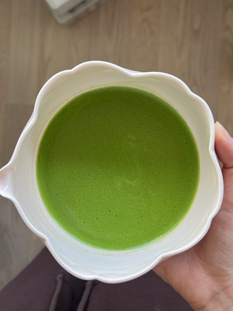 Handmade Flower Matcha Bowl